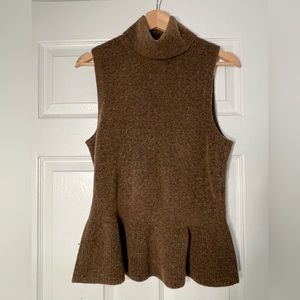 WHBM Sleeveless turtleneck sweater.